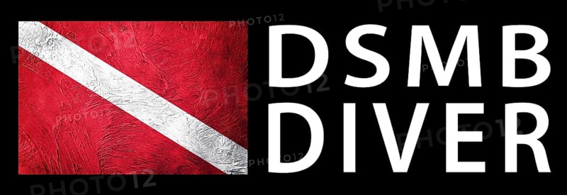 Delayed Surface Marker Buoy Diver DSMB, Diver Down Flag, Scuba flag, Scuba Diving