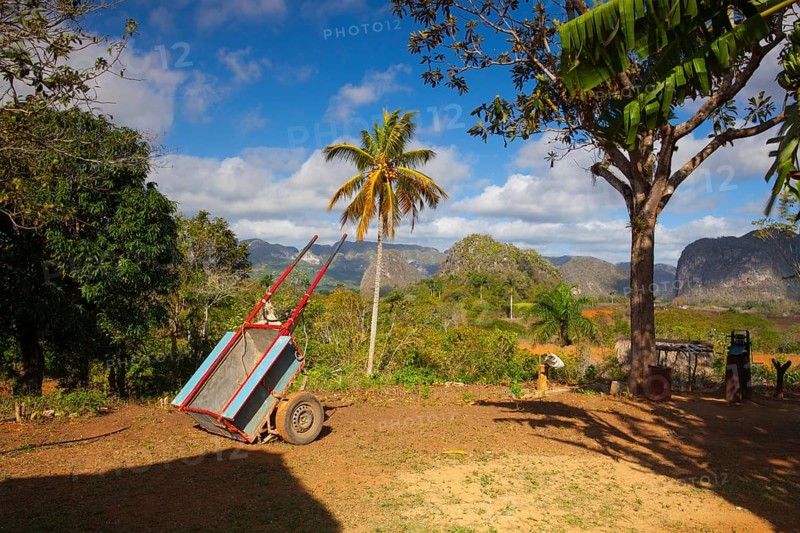 Famous Cuba farmland tobacco area, Valley de Vinales, Pinar del Rio, Cuba