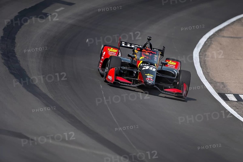 PIETRO FITTIPALDI (30) of Miami, Florida practices for the Hy-Vee Homefront 250 at Iowa Speedway in Newton, IA