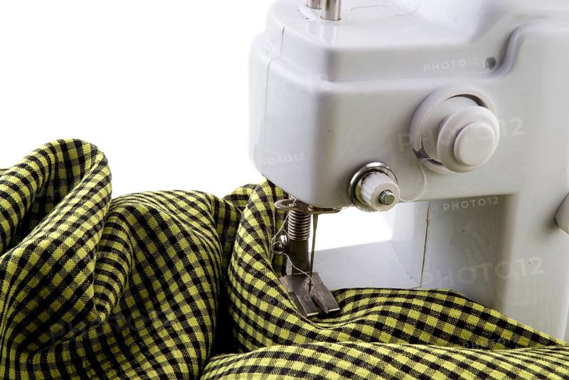 Sewing-machine at work