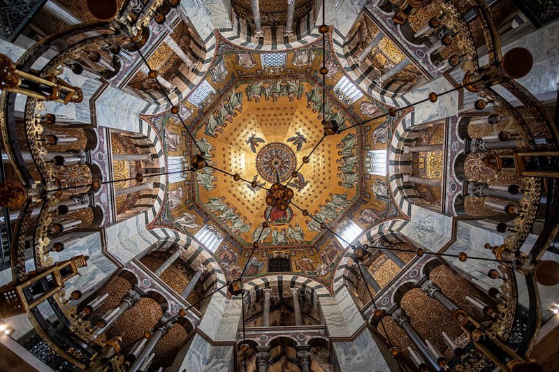 Dome of Aachen Cathedral - Aachen, North Rhine-Westphalia, Germany