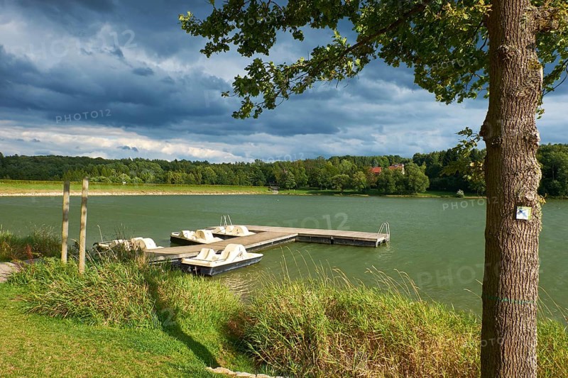 At Lake Ellerthäuser See, district of Schweinfurt, Lower Franconia, Germany