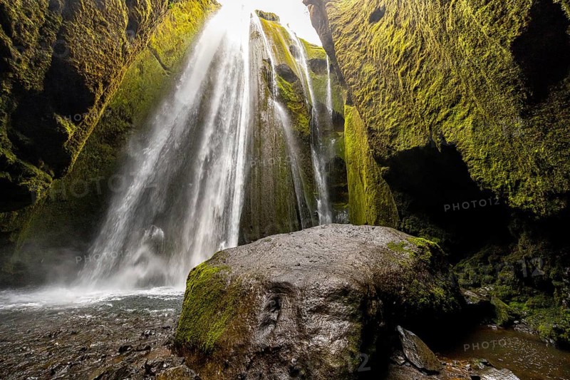 Gljúfrabúi waterfall, south coast, Iceland