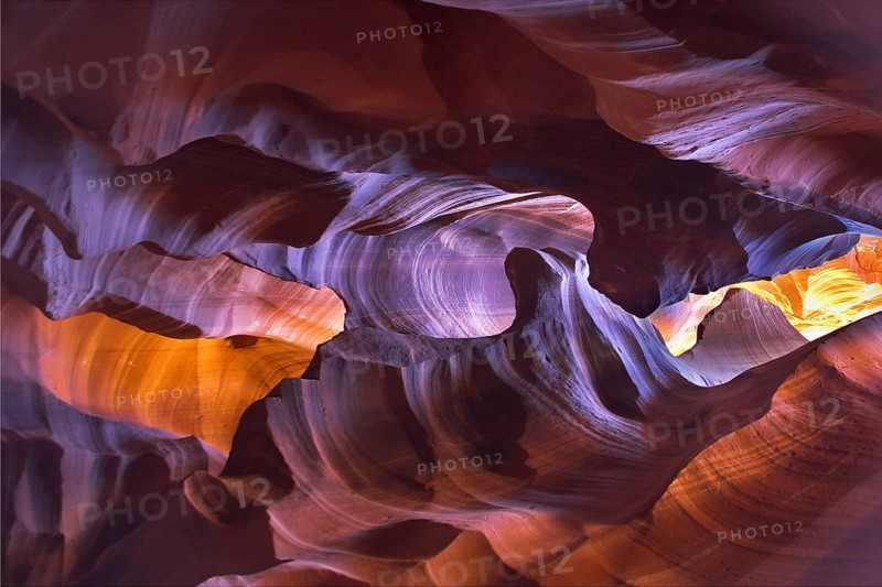 The well-known canyon of Antelope in the USA in a bright sunny day