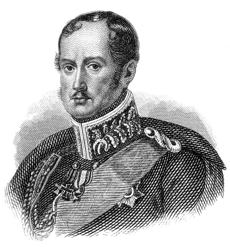 Portrait of Frederick William III or Friedrich Wilhelm III., 1770 - 1840, king of Prussia, Portrait von Friedrich Wilhelm III., 1770 - 1840, König von Preußen und als Markgraf von Brandenburg