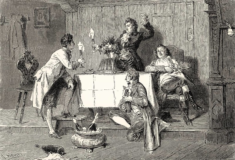 Scene from TISCHLIED, TABLE SONG, a poem by Johann Wolfgang von Goethe