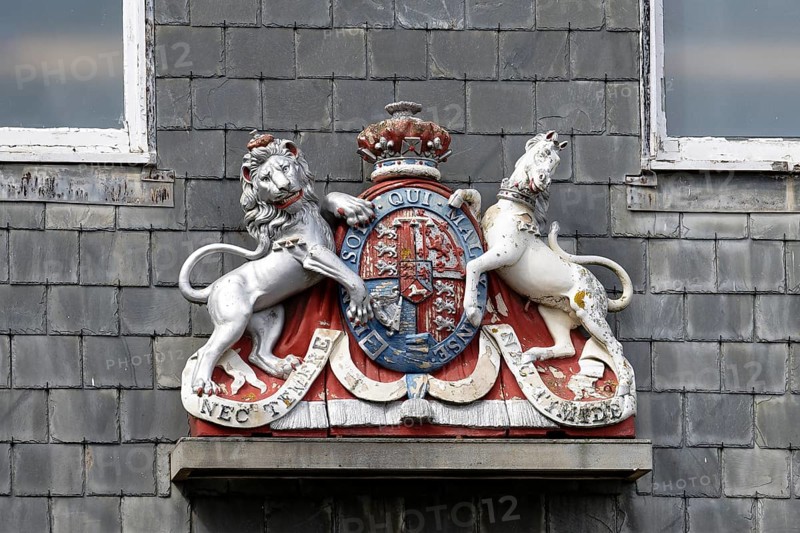 Coat of Arms, Duke Street, Padstow, England, Great Britain