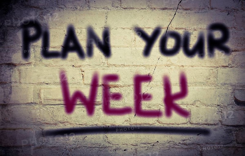 Plan Your Week Concept