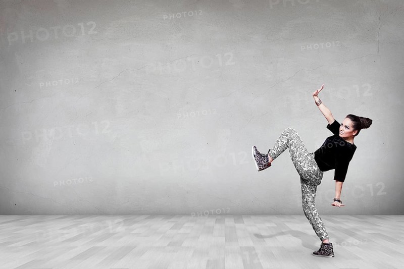 Woman making exercise isolated on white background