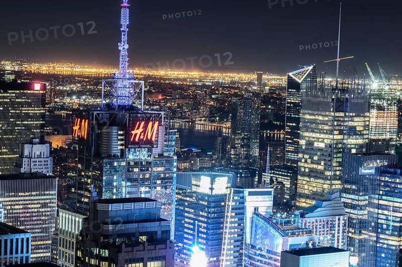 New York Manhattan night view. Shooting Location: New York, Manhattan