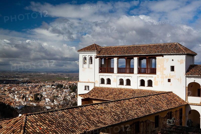 The Alhambra is a palace and fortress complex located in Granada, Andalusia, Spain. It was originally constructed as a small fortress in AD 889 on the remains of Roman fortifications