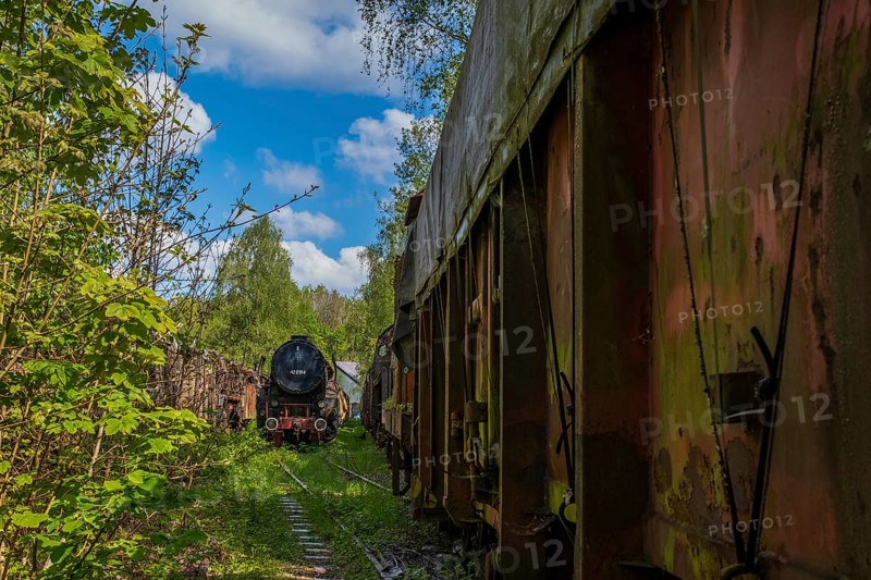 Old historic railway vehicles in Germany