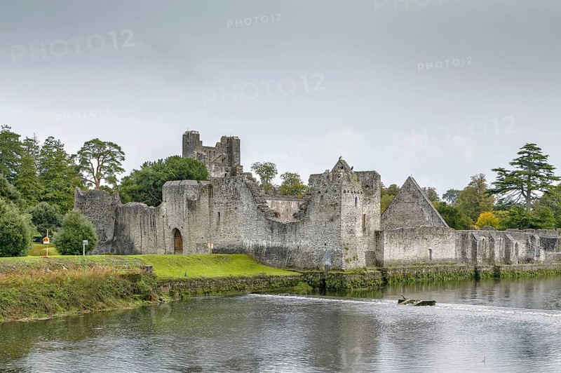 Adare Desmond Castle ruins in Adare, County Limerick, Ireland