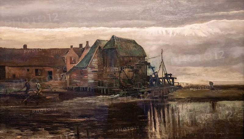 Vincent van Gogh, Watermill at Gennep, 1884, oil on canvas, Thyssen-Bornemisza National Museum, Madrid