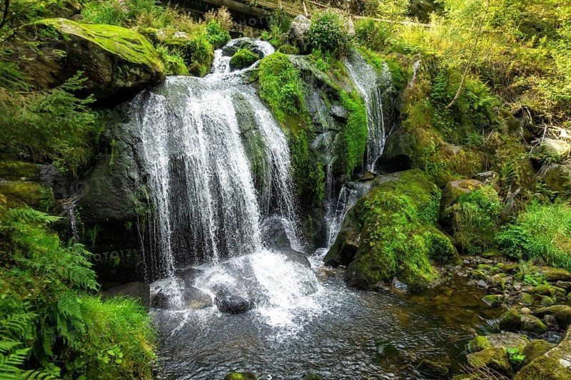 An image of the waterfall at Triberg in the black forest area Germany