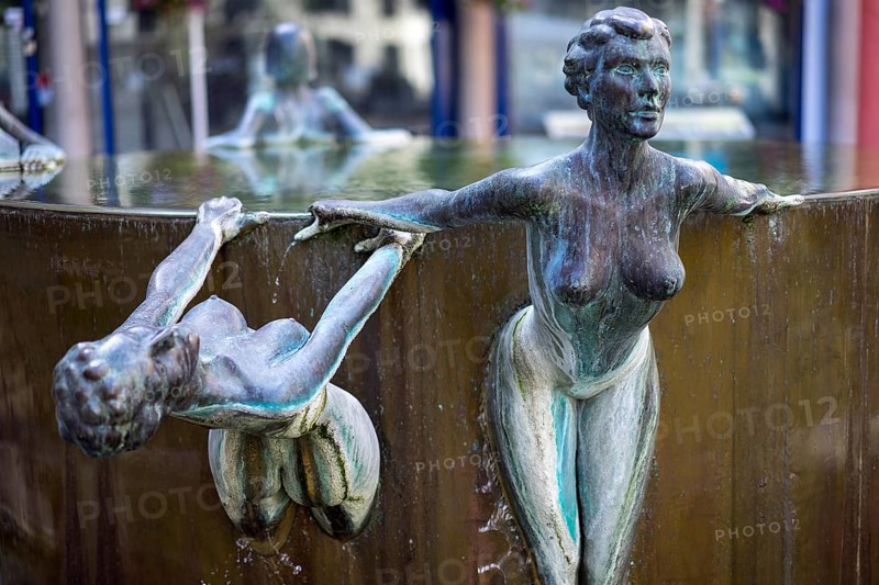 Part of the Waterfall fountain installation by Antony Donaldson