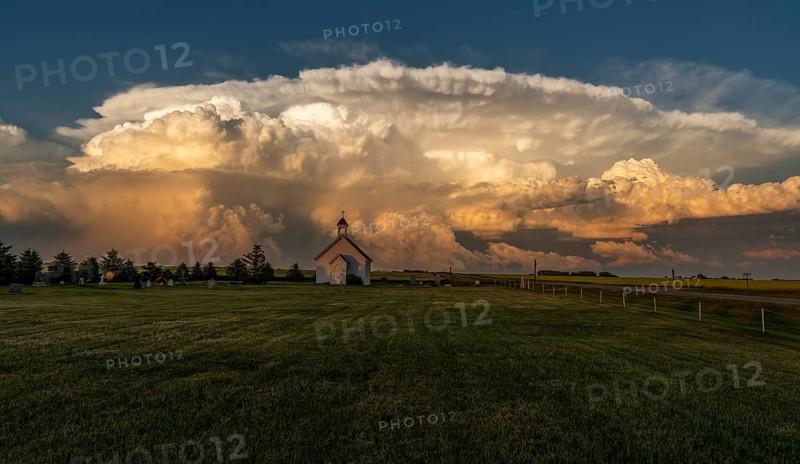 Summer Storms in the Canadian Prairies Dramatic Scenes
