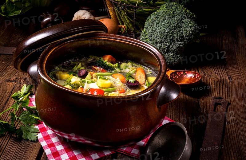 Light vegetable soup