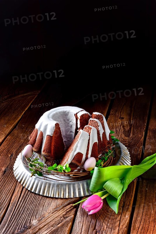 Delicious chocolate spring cake