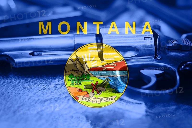 Montana flag (U.S. state) Gun Control USA. United States Gun Laws