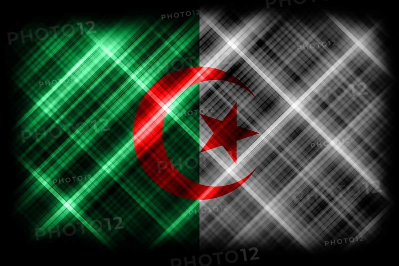 Algeria flag, national flag, modern flag background