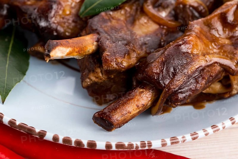 Barbecued Pork Baby Back Ribs, lodz, poland