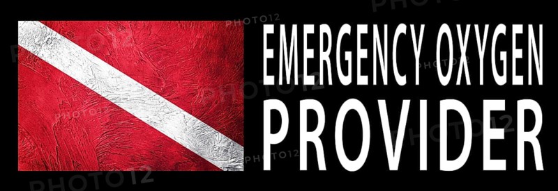 Emergency Oxygen Provider, Diver Down Flag, Scuba flag, Scuba Diving