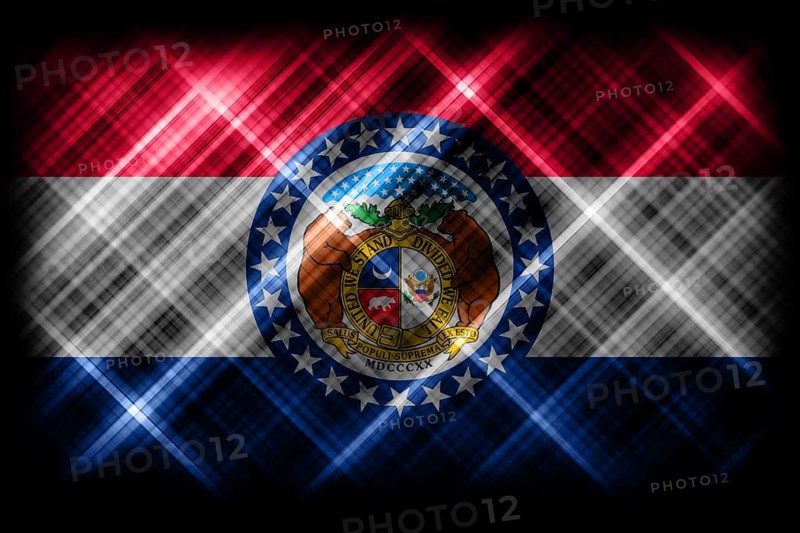 Missouri state flag, Missouri flag background modern flag