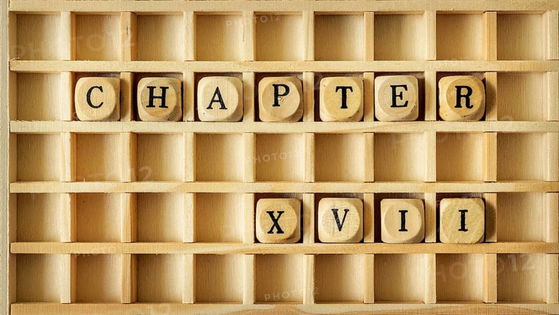 An image of a wooden game with the word chapter seventeen