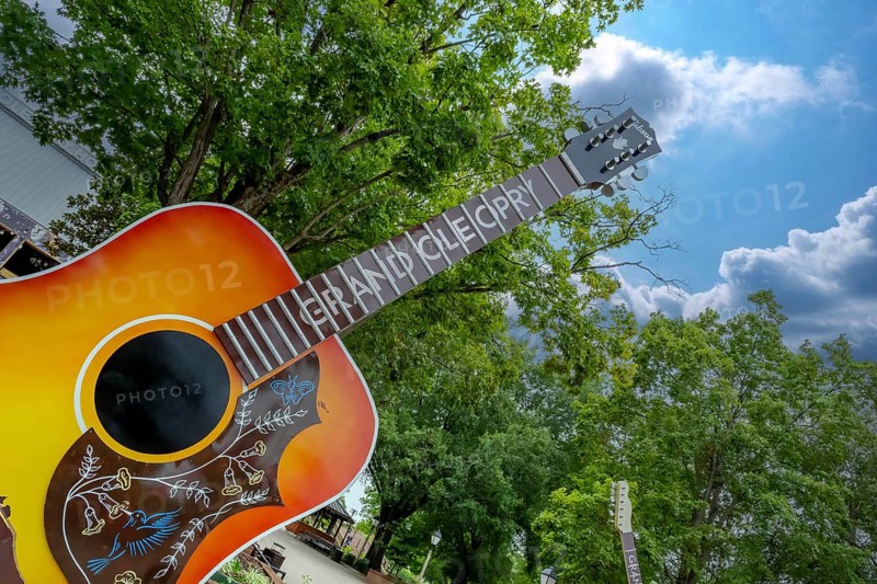 Aerial view of the Grand Ole Opry in Nashville Tennessee