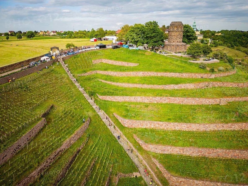 The Saxon Mt Everest Stair Marathon has been an extreme sports event on the Spitzhaustreppe in Radebeul-Oberlößnitz, Radebeul, Saxony, Germany since 2005
