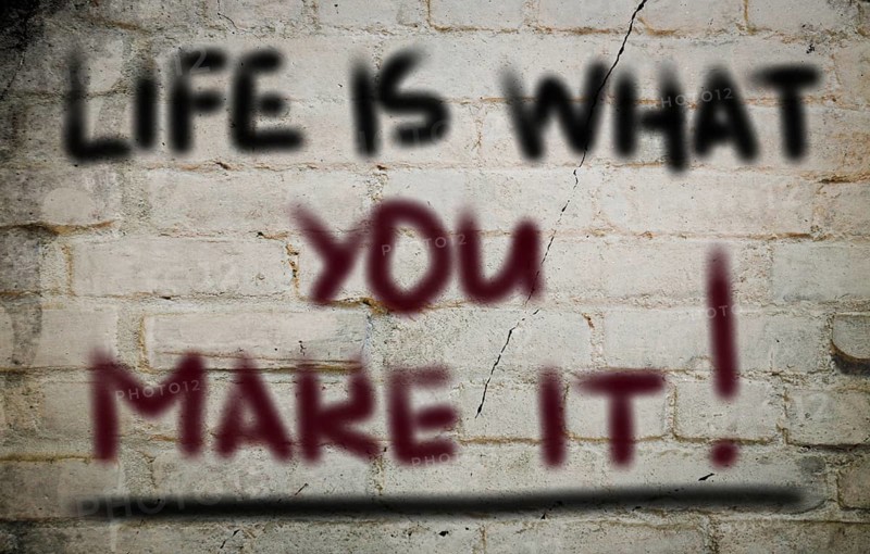 Life Is What You Make It Concept