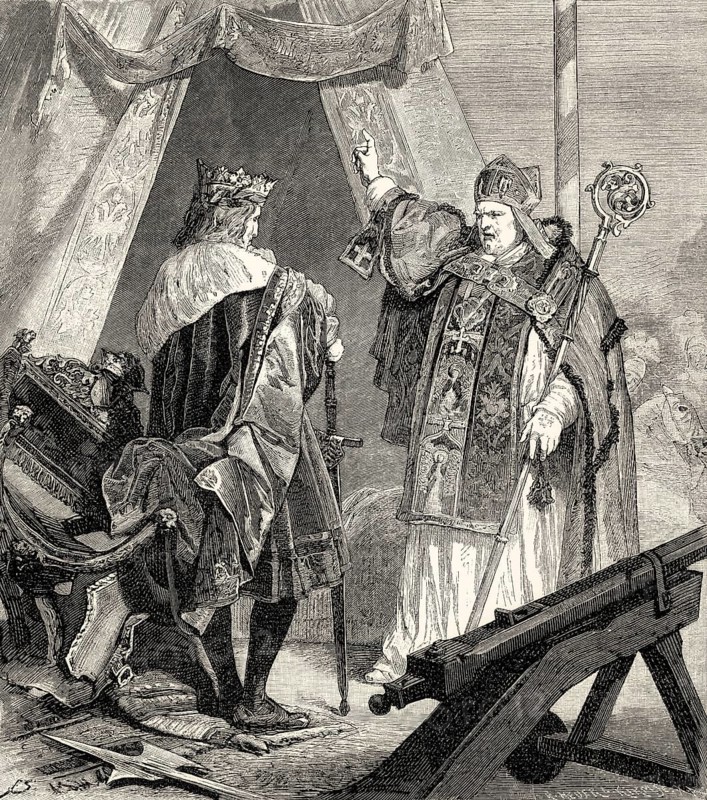 Archbishop, Emperor, act IV, Faust II, Johann Wolfgang von Goethe