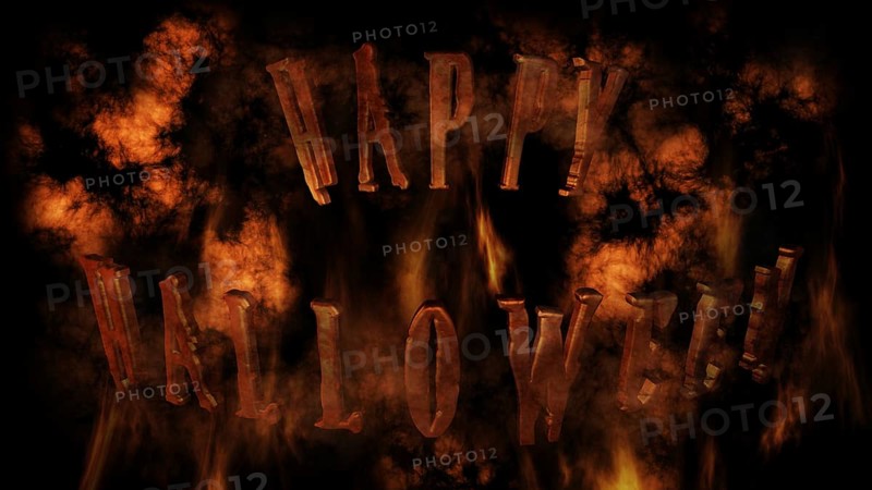 Human Skull With Eyes And Scary, Evil Look Halloween Concept 3D Rendering