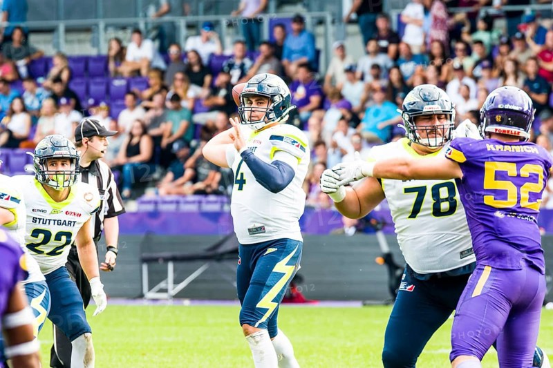 European League of Football, ELF/ Halbfinalspiel : Stuttgart Surge @ Vienna Vikings am 16. Sept. 2023 , in der Generali-Arena , Wien , Österreich