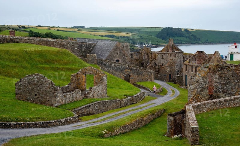 Ruins of ancient castle. Charles fort Kinsale landmark place. Cork county Ireland. Irish castles