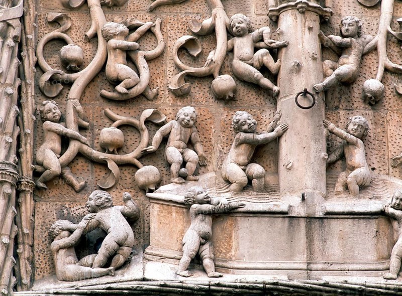 Facade, Detail, Saint, Saint