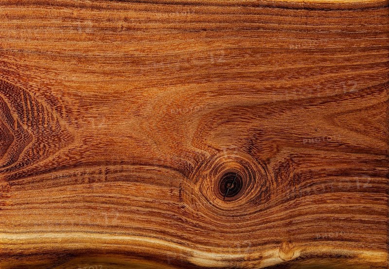 Wooden Board Close Up View On Texture Of Acacia Wood