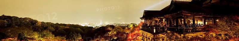 Kiyomizu-dera temple in Kyoto during maple leaves festival in autumn, Kyoto