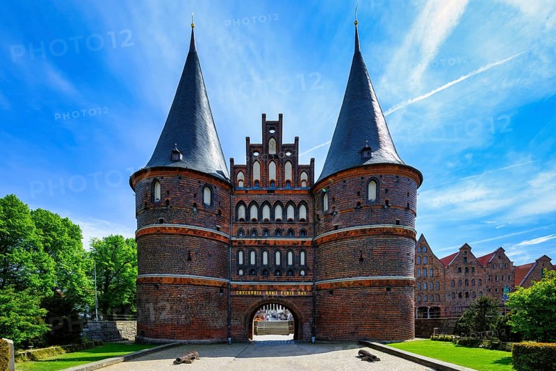 The Holstentor in Lübeck as a landmark of the city