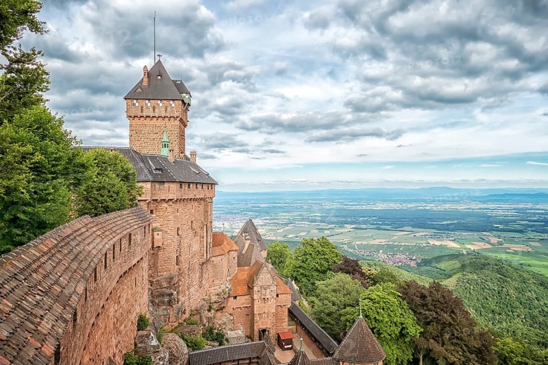 An image of a the Haut-Koenigsbourg in France