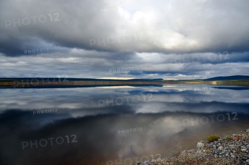 A lake at Meßlingen, in Sweden, in autumn