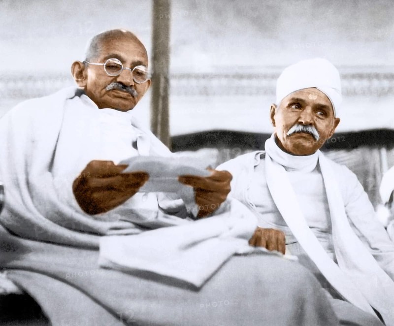 Mahatma Gandhi and Madan Mohan Malaviya Banaras Hindu University, Uttar Pradesh, India, Asia, January 21, 1942
