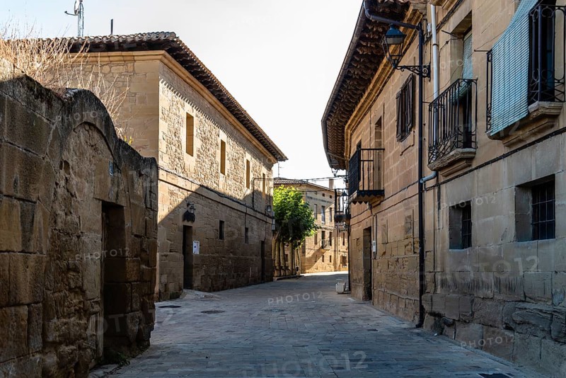 Scenic view of Cuzcurrita del Rio Tiron a small town in La Rioja region of Spain