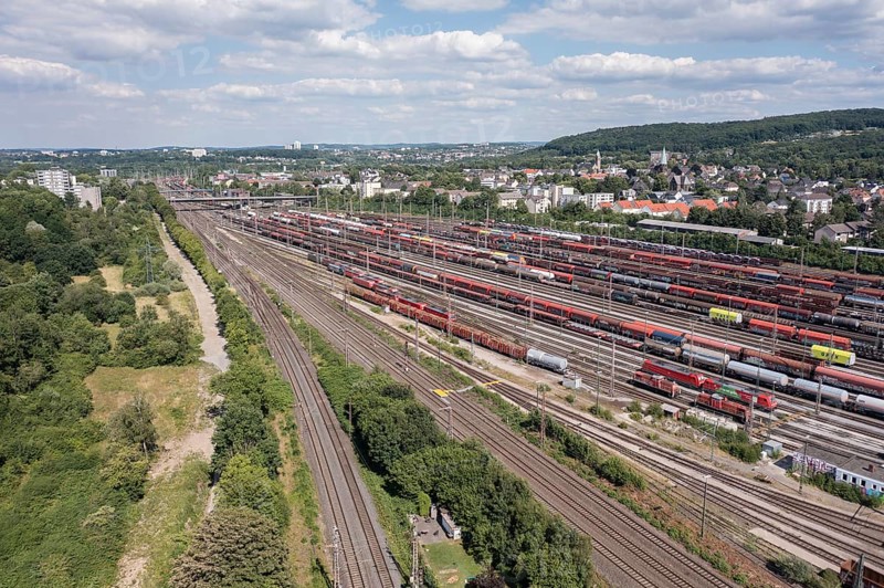 Hagen-Vorhalle is a marshalling yard in the city of Hagen. It was put into operation in its present form in 1910 and is today one of the nine large marshalling yards in Germany. The marshalling yard has eleven entry tracks, two mountain tracks and 40 directional tracks with a useful length of up to 920 meters