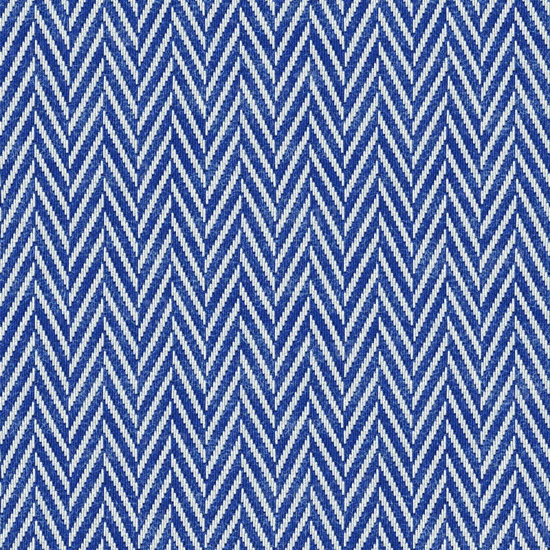 An illustration of a blue zig zag tweed fabric background banner