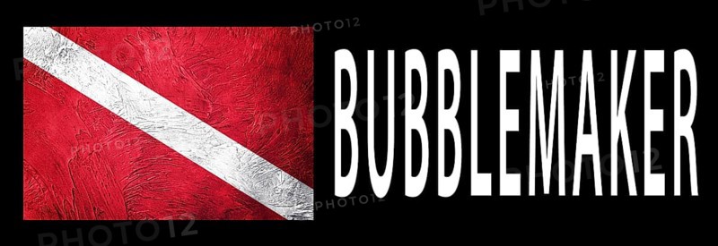 Bubblemaker young diver, Diver Down Flag, Scuba flag, Scuba Diving