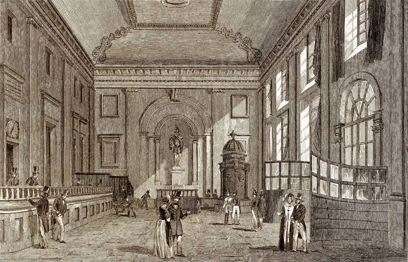 Die Bank von England, London, 19. Jahrhundert