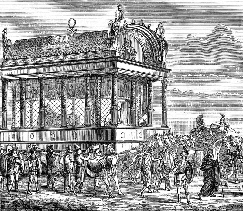 The funeral procession of Alexander the Great