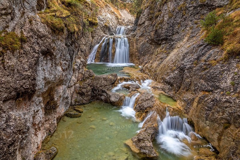 Stuiben Falls, waterfall near Reutte in Tyrol, Austria